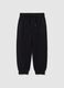 Children's joggers in pure black cotton regular fit_0