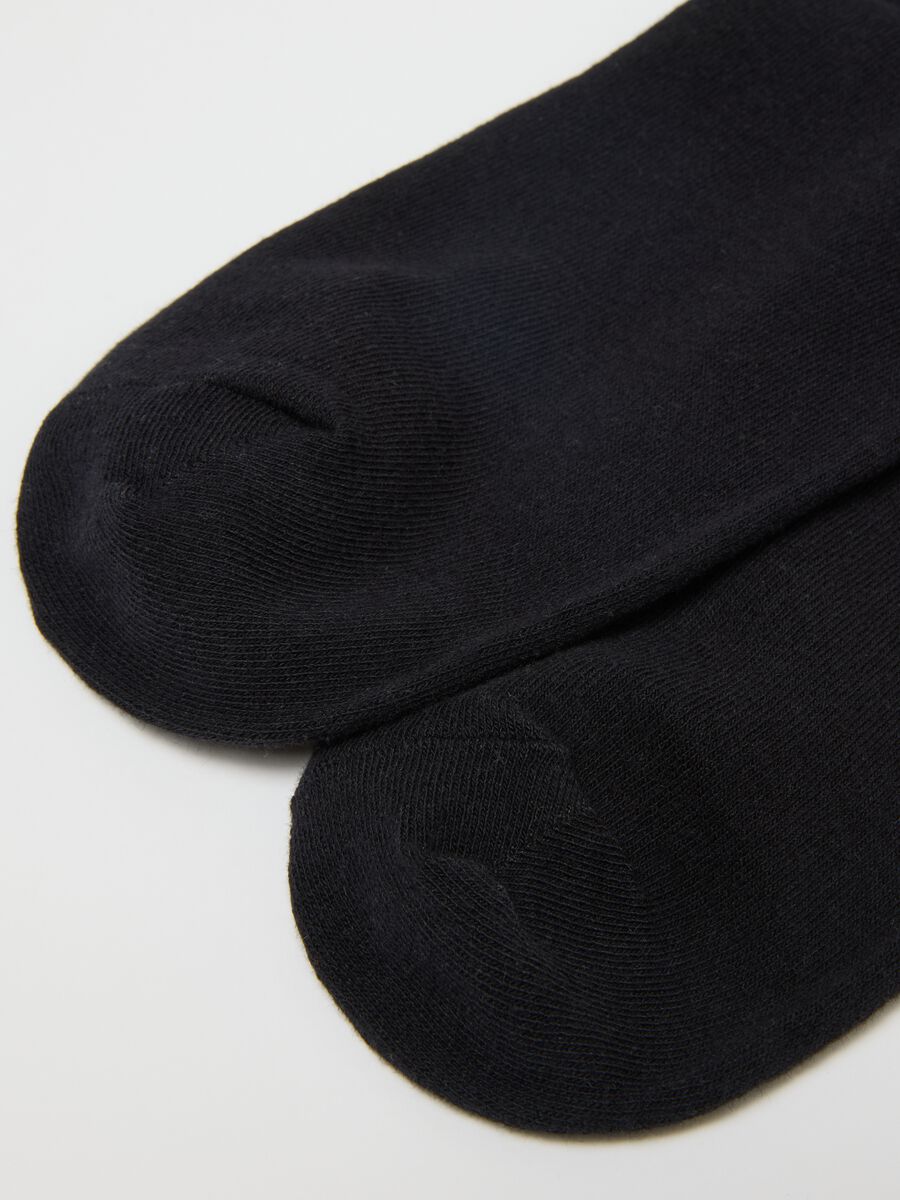 Three-pack of multicoloured short socks in stretchy cotton blend_2