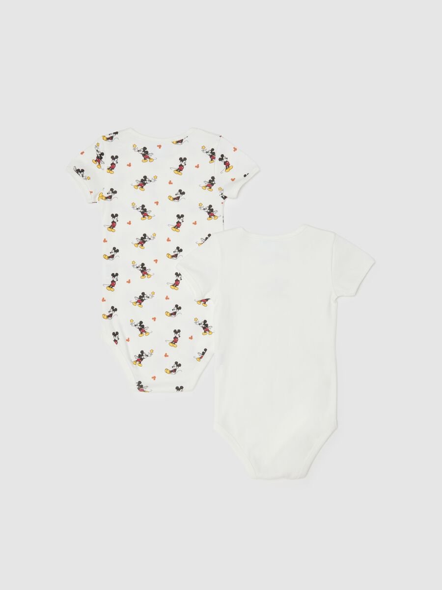 Set bipack body da neonato in puro cotone bianco_1