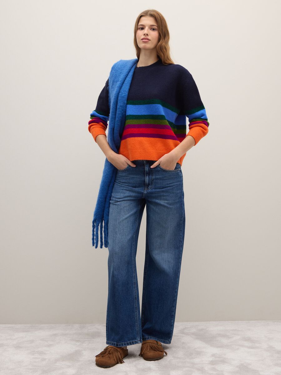 Regular fit multicolour striped jumper_2