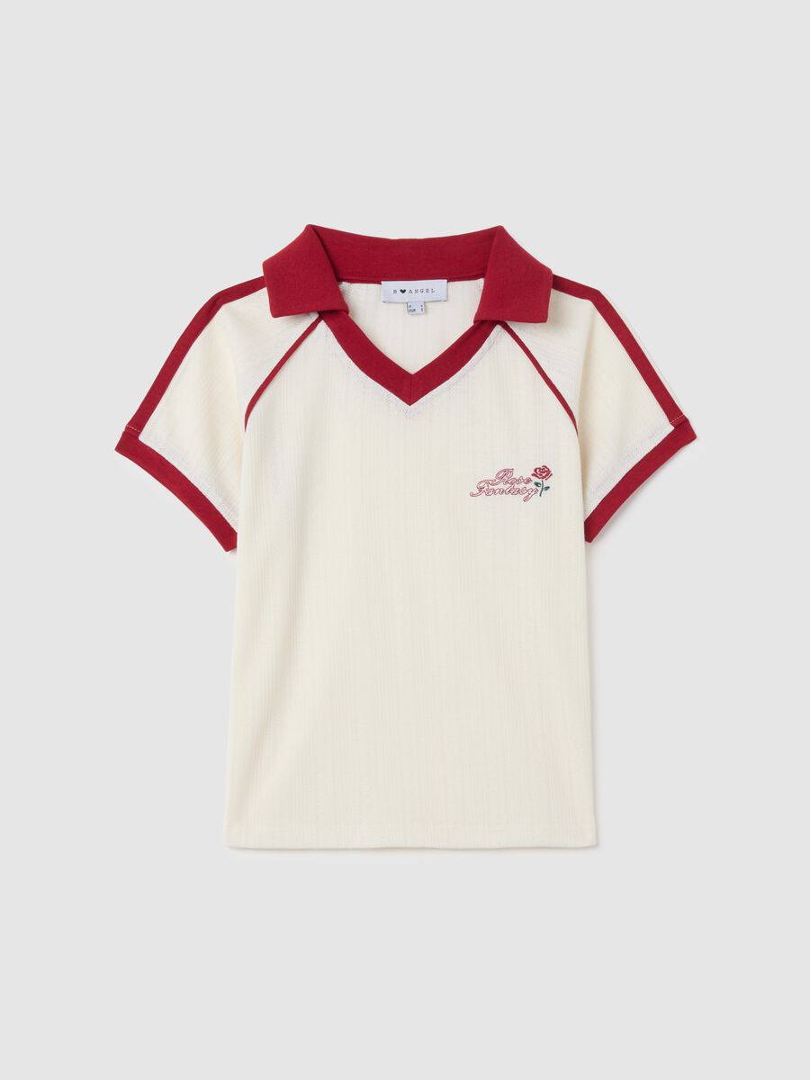 Mixed Polo with Multicolour Embroidery_4