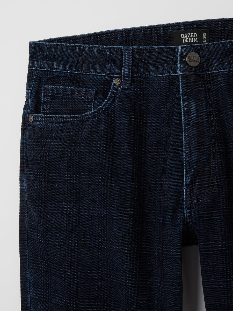 Pure Cotton Blue Regular Fit Jeans_6