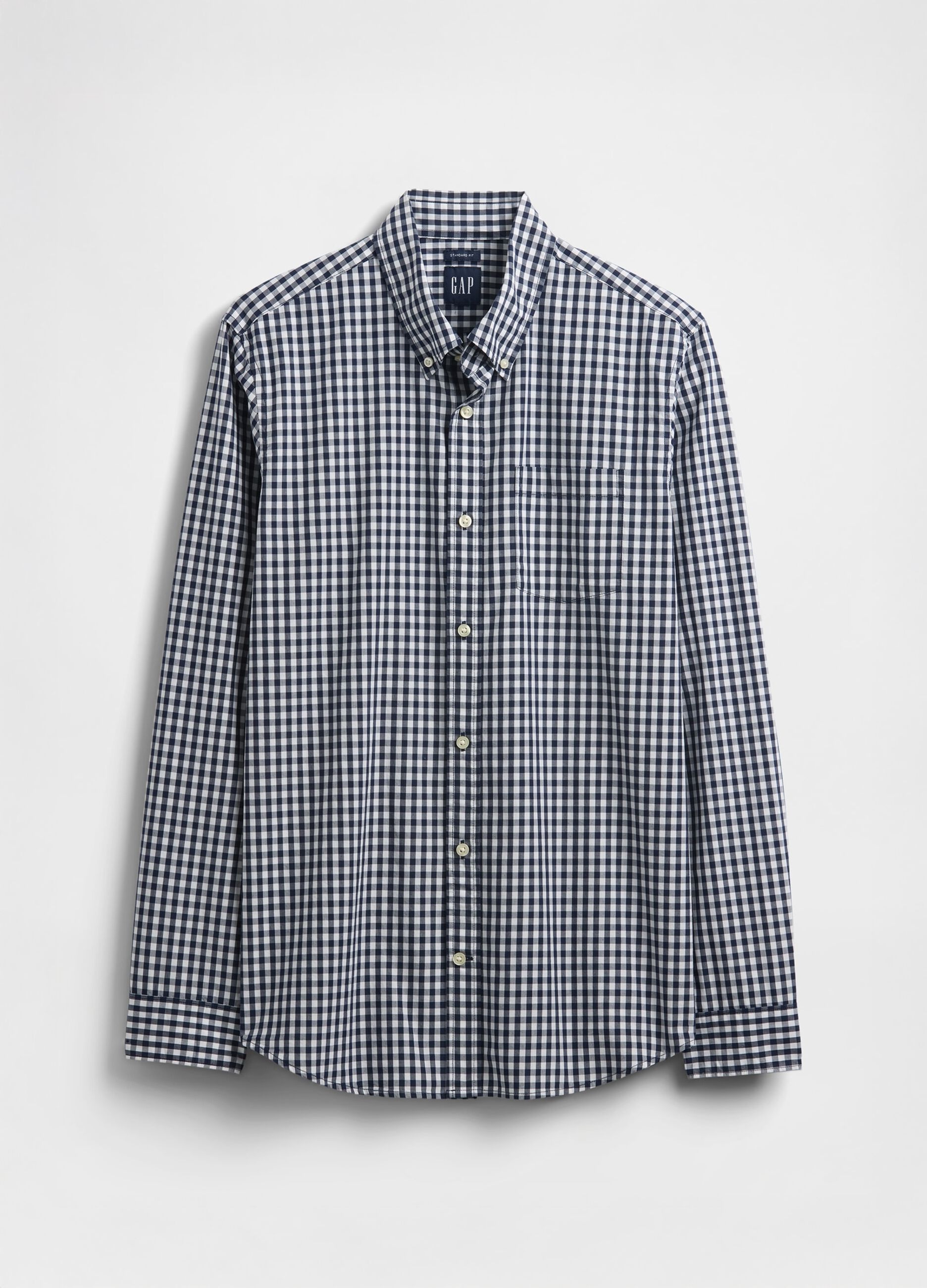 Navy Blue Check Shirt