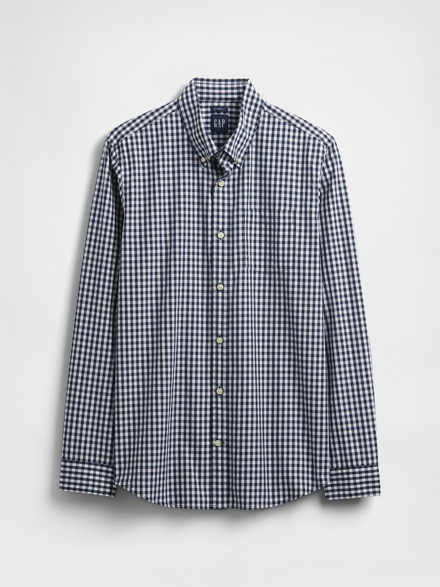 Navy Blue Check Shirt_3