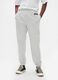 Pantaloni jogger grigio chiaro in misto cotone con logo GAP_2