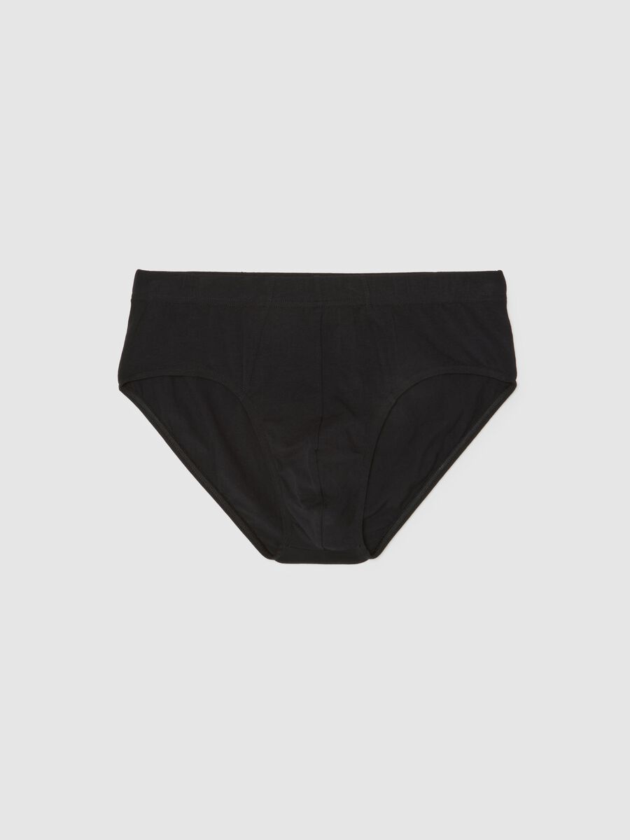 Black Cotton Regular Fit Briefs_4