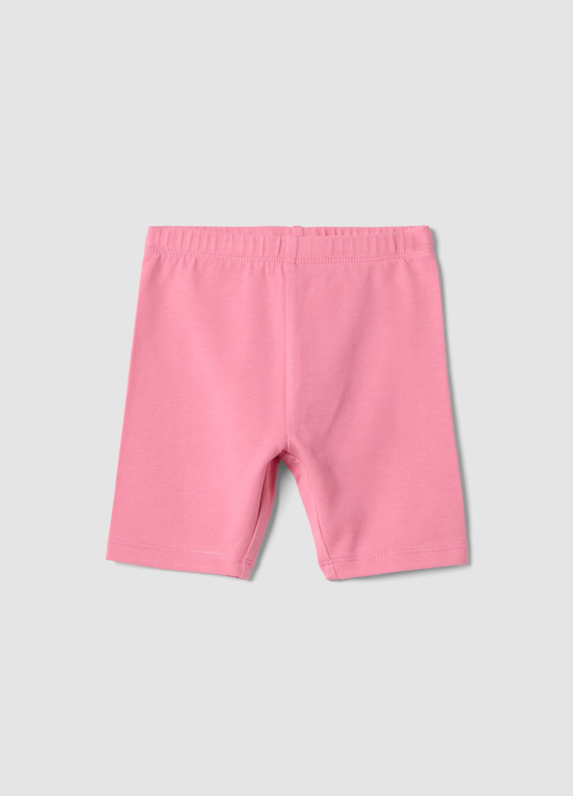 Pink organic cotton shorts