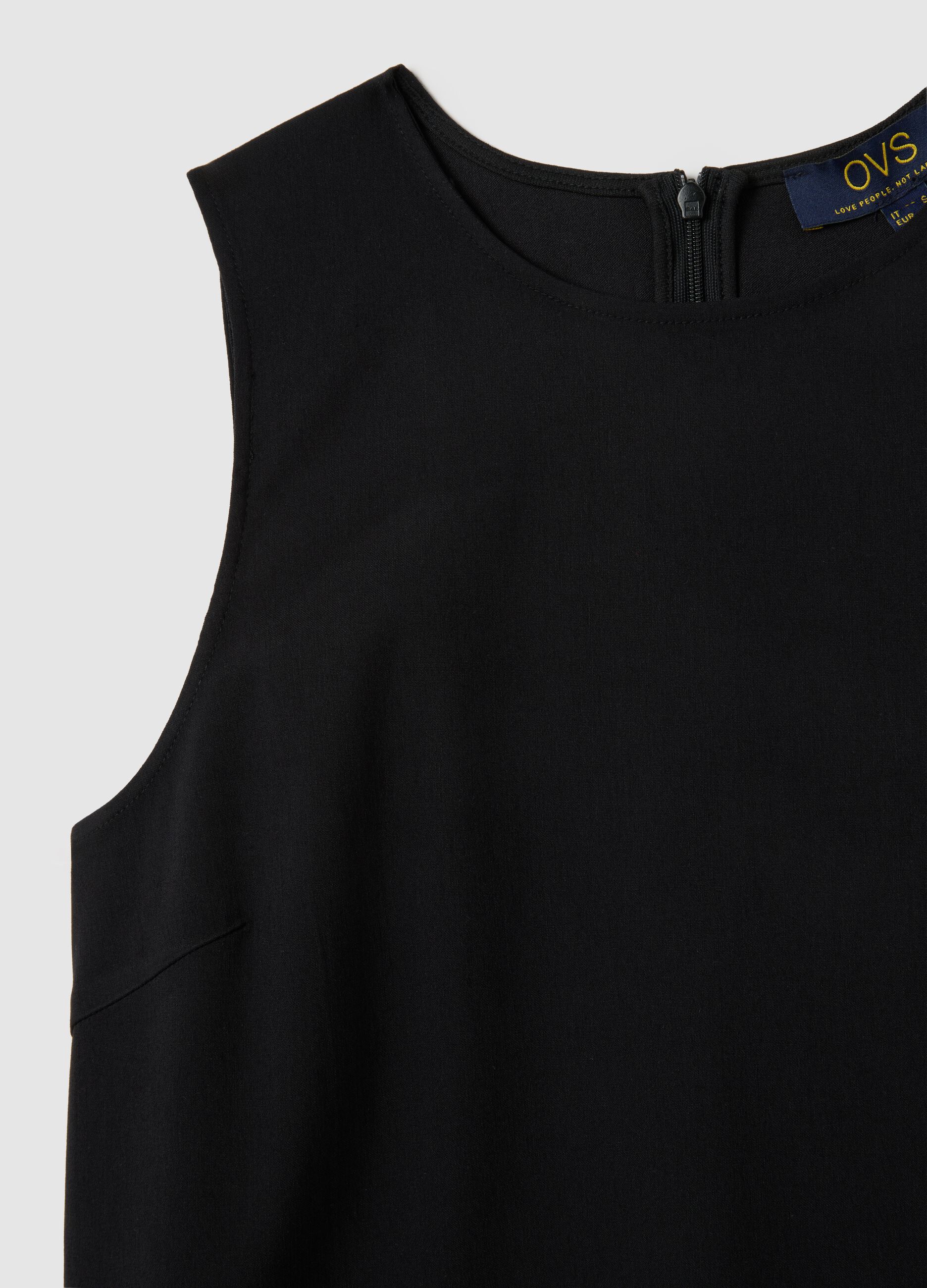 Black viscose blend women's dress