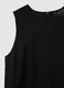 Black viscose blend women's dress_5