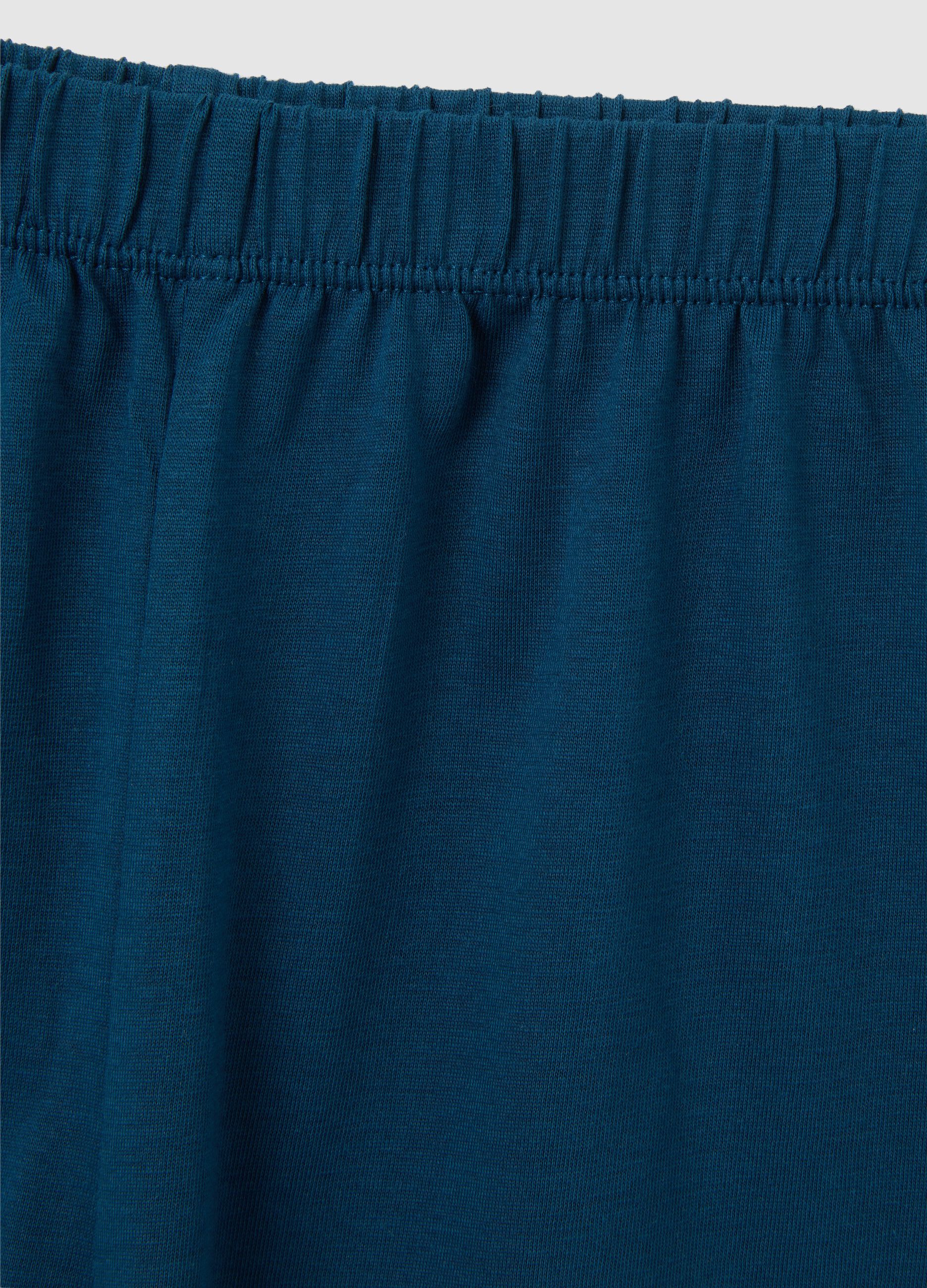 Set maglietta e pantaloncini da bambino in puro cotone multicolor regular fit