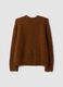 Brown regular-fit ribbed stretch-wool jumper_6