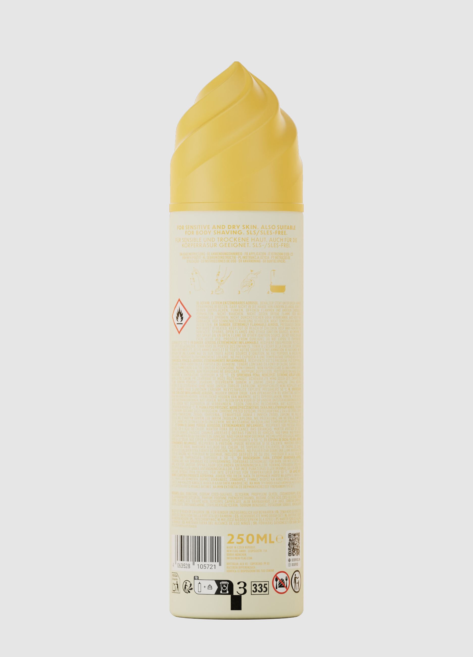 Whipped Shower Foam Honey Greek Yogurt 250 ml