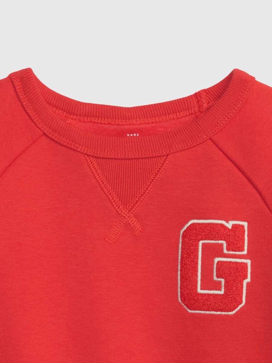 Felpa girocollo con ricamo logo_2