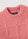 Pink regular fit girl's jumper_3