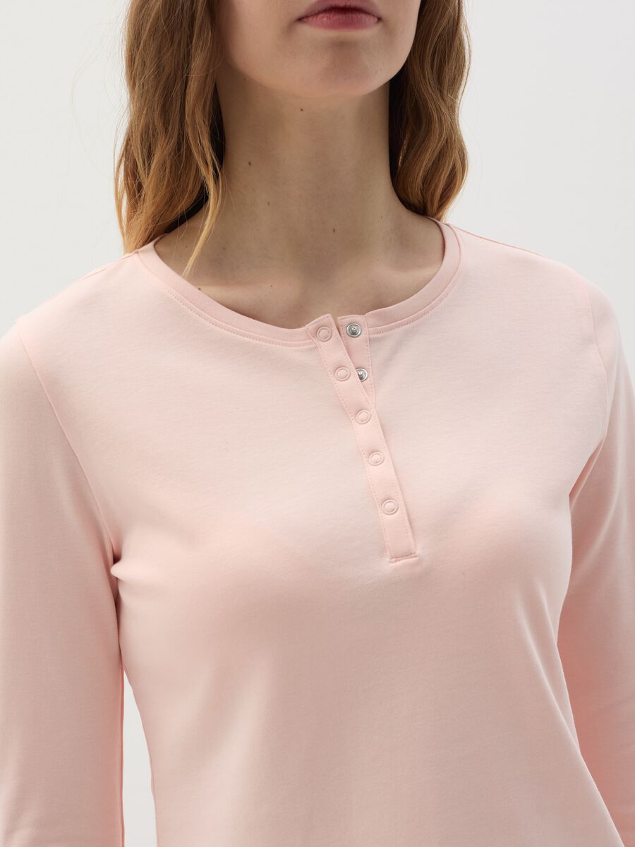 Pyjama top with granddad neckline._3