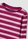 Girls&rsquo; striped multicolour stretch cotton crew-neck T-shirt_2