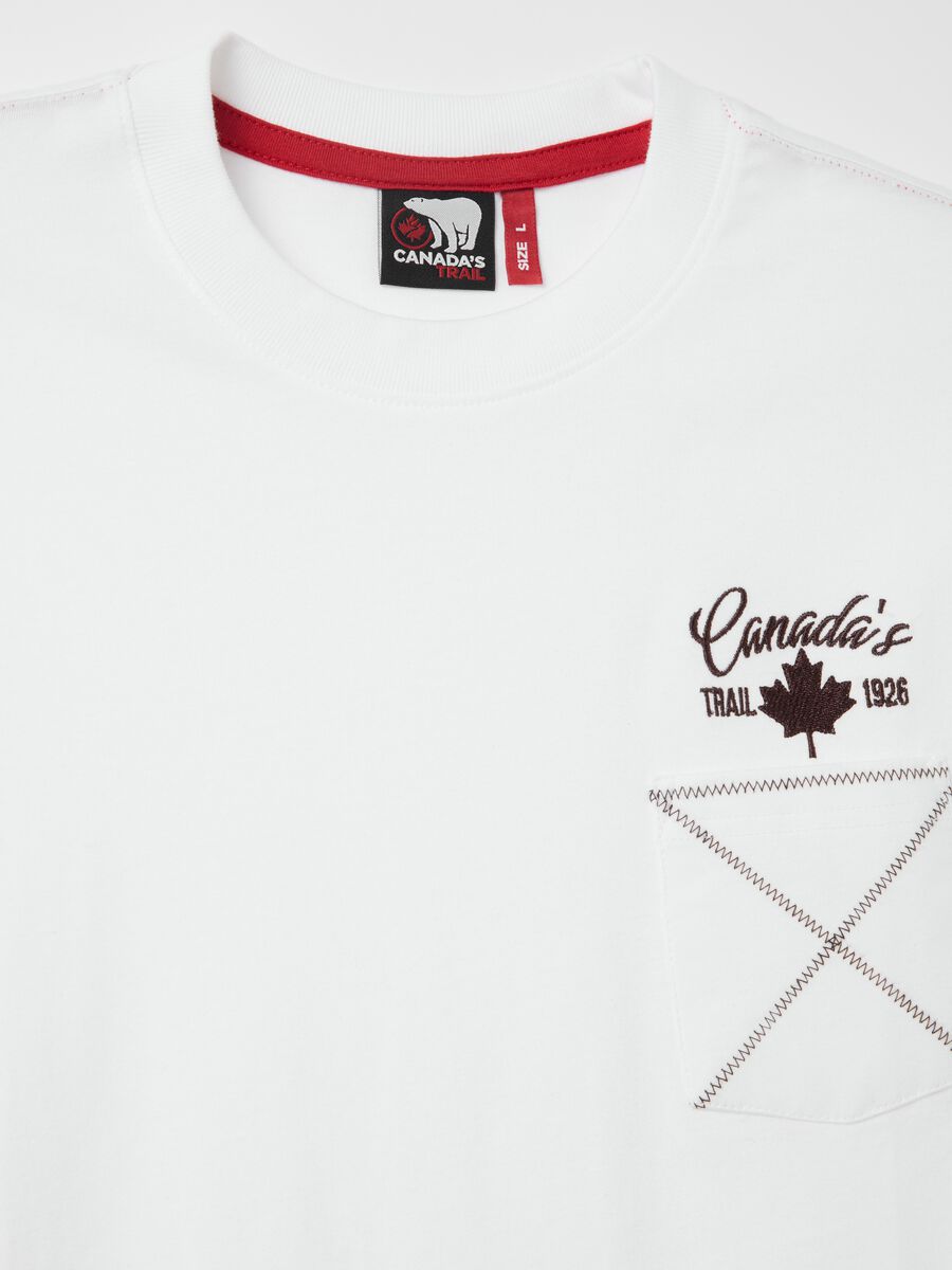 Canada's Trail white short-sleeved T-shirt_5