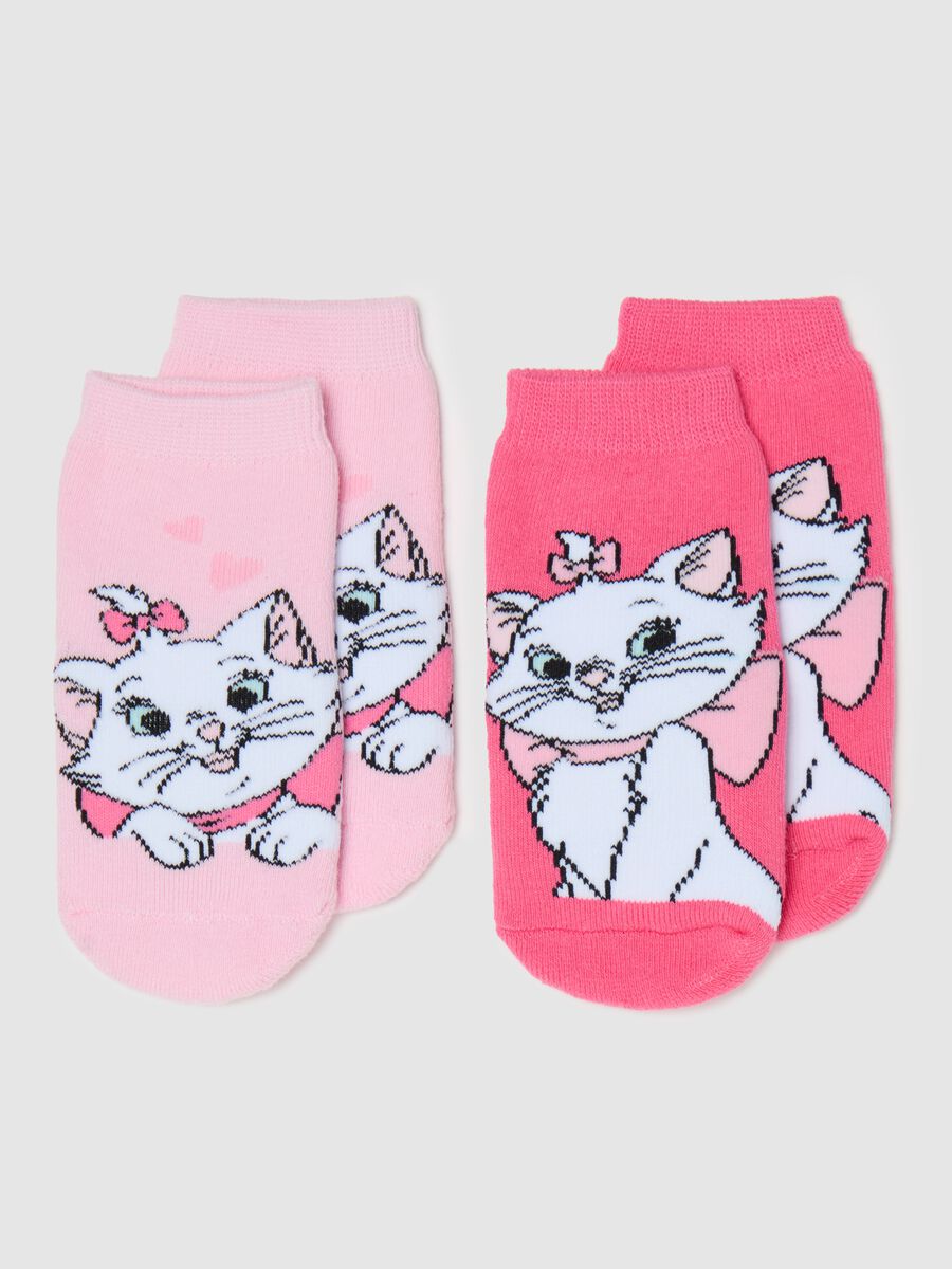 Two-pair pack slipper socks with Marie design_0