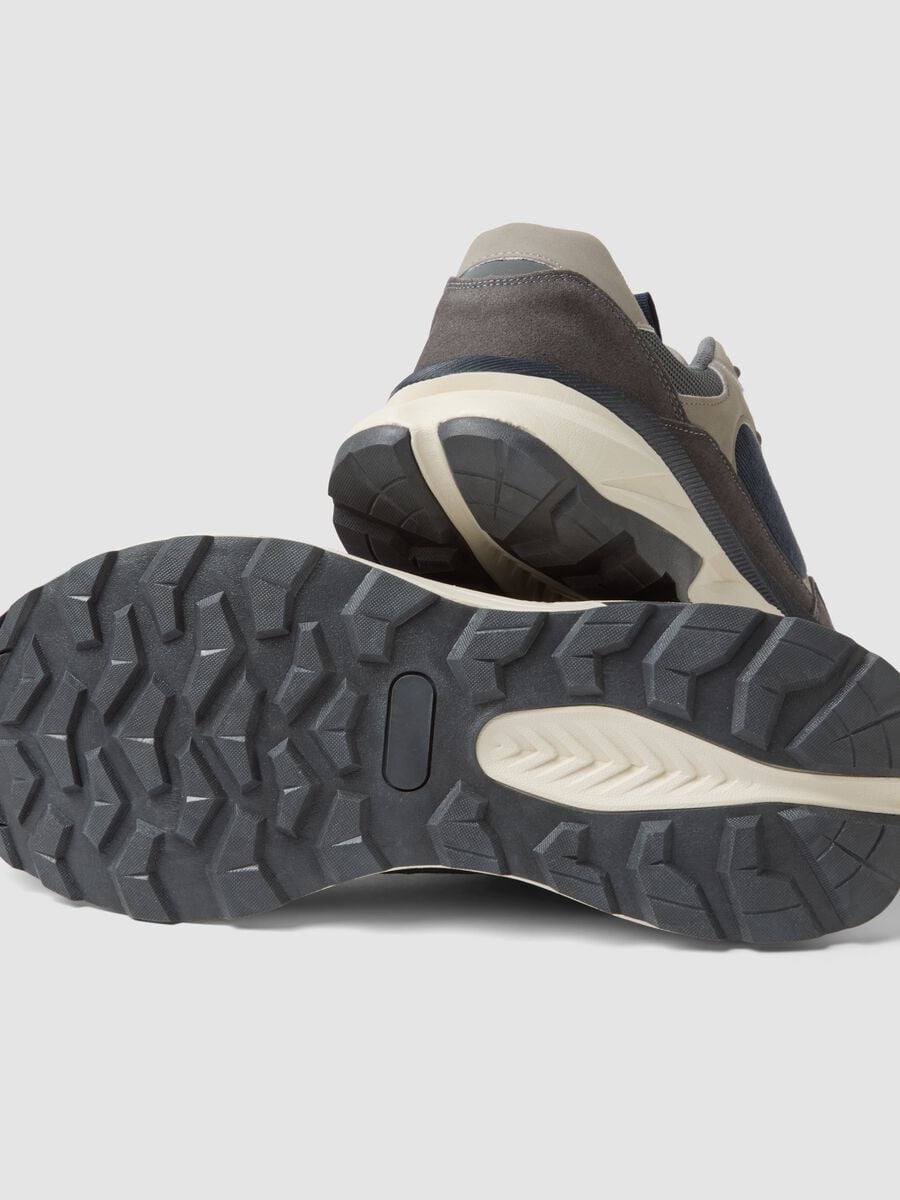 Sneakers blu casual con lacci e suola running_1