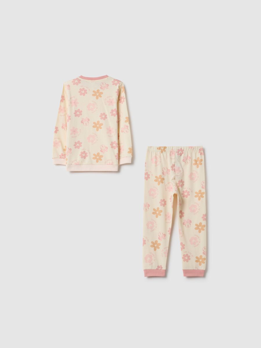 Regular fit multicolour floral pyjamas in pure cotton for baby girls_1