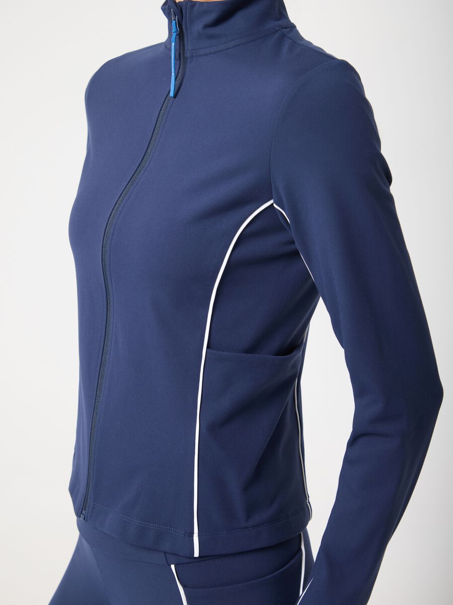 Breathable sporty full-zip with contrast trims ALTAVIA COURT_2