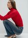 Red Turtleneck Sweater with Fitted Fit_0