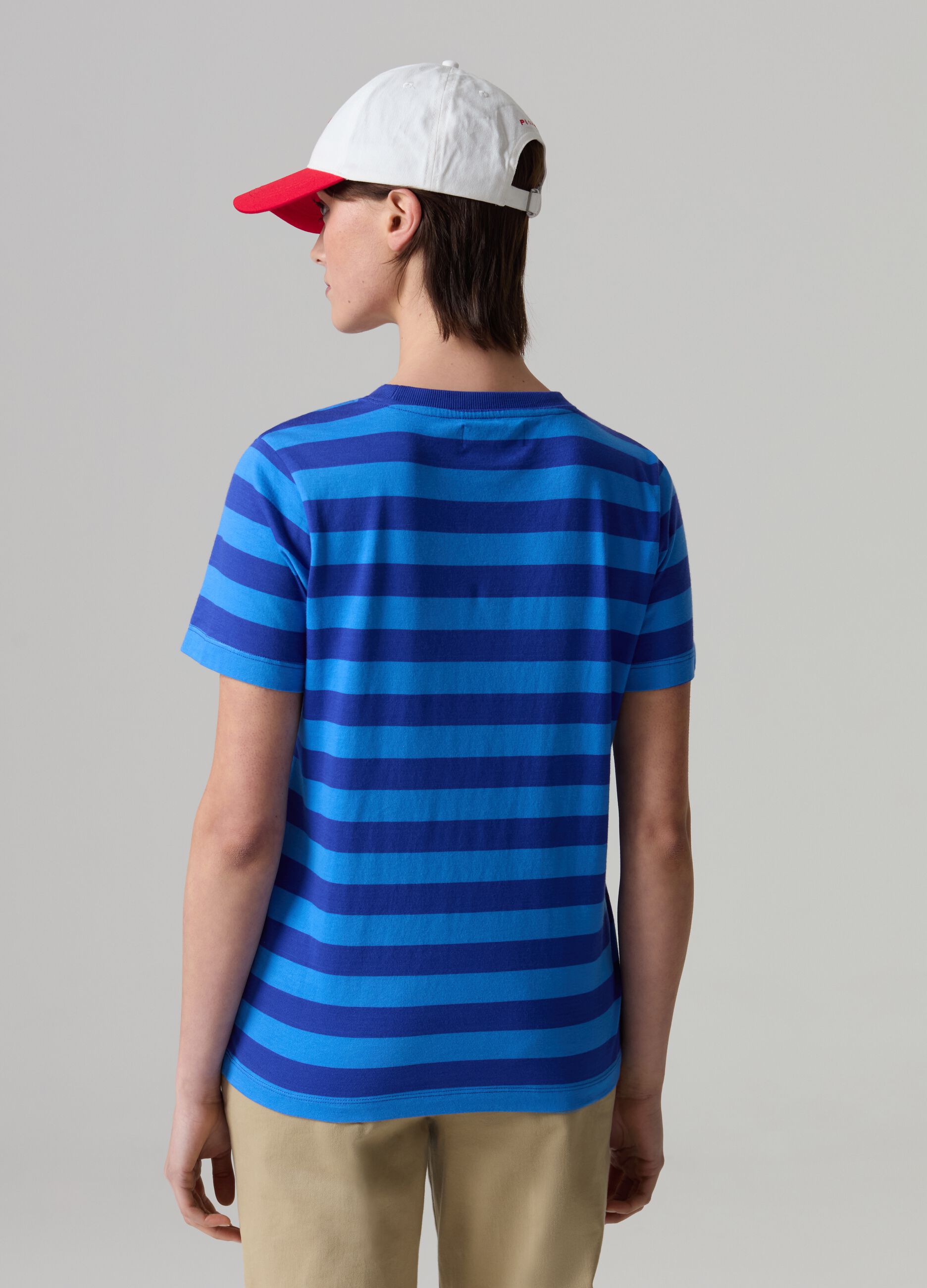 T-shirt in cotone a righe