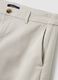 Beige wide-leg stretch cotton chino trousers regular fit_6