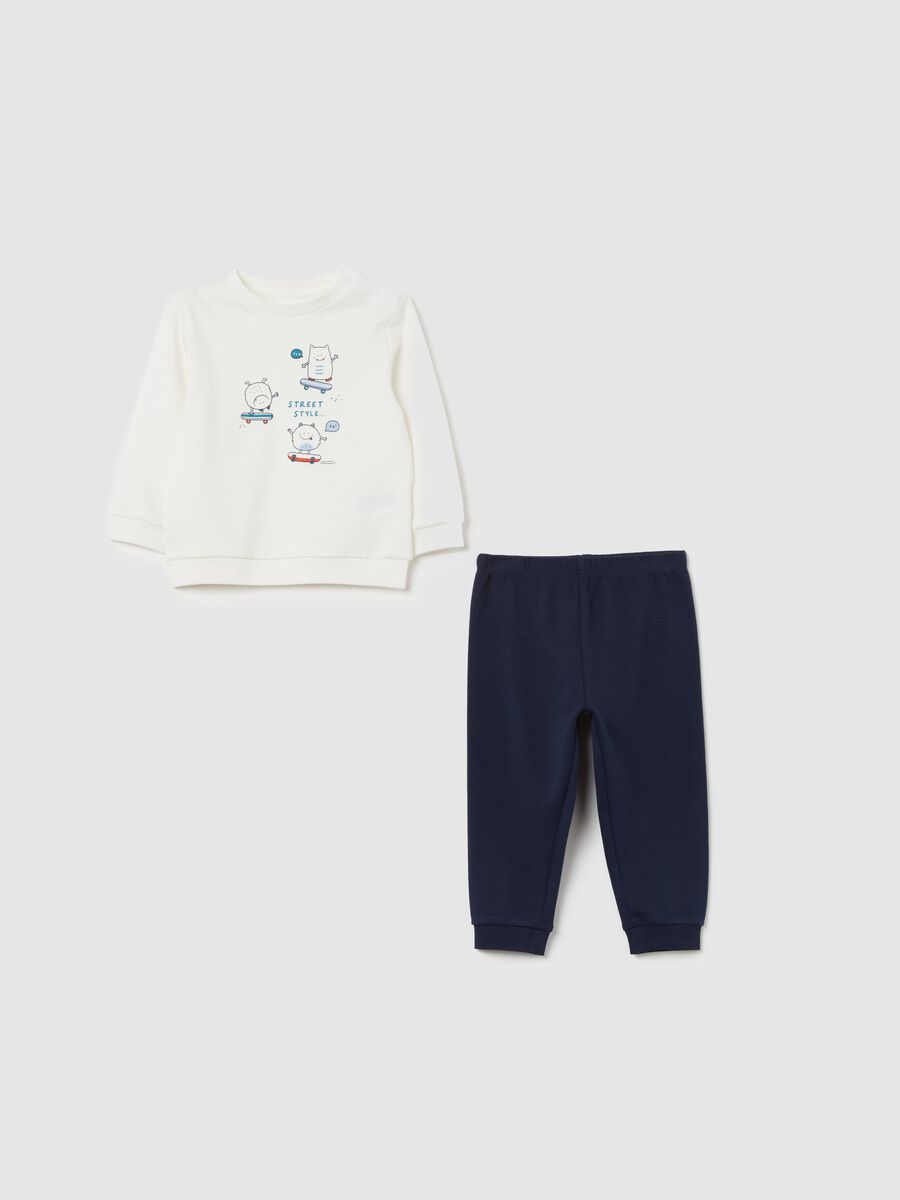 Organic cotton pyjamas with monsters print_0
