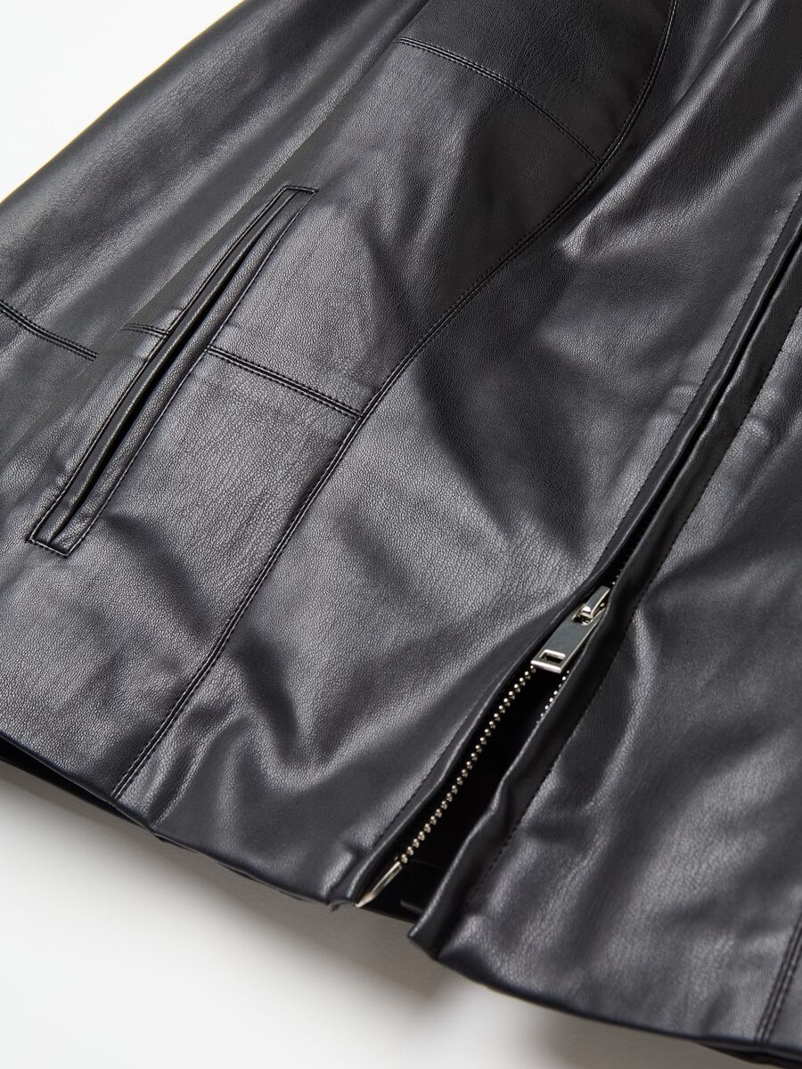 Biker jacket with shiny effect_3