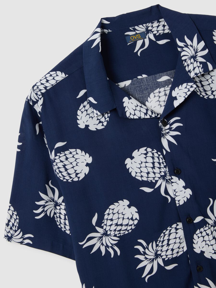 Men's Multicolour Viscose Over Fit Shirt_5