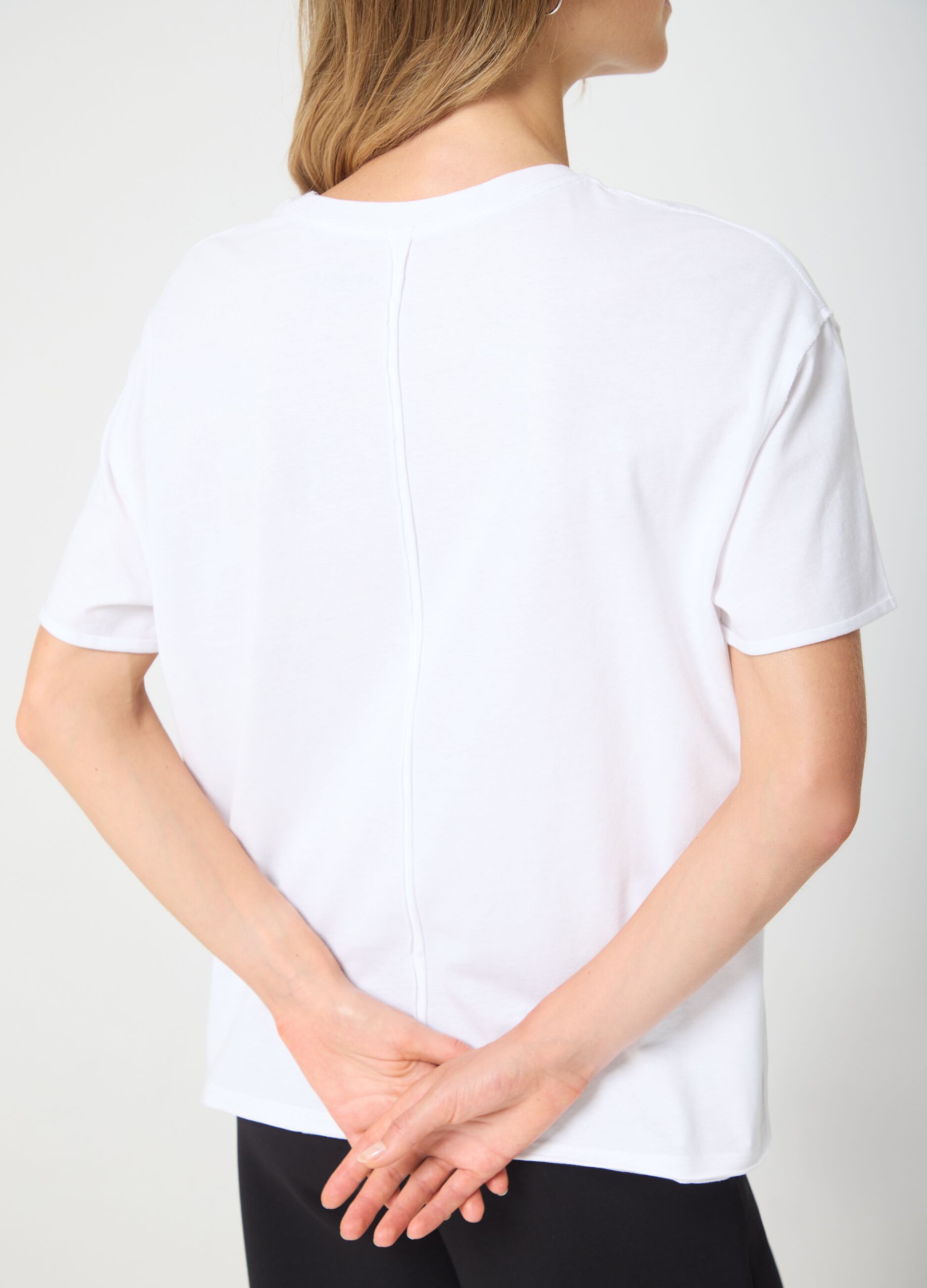 White Cotton Sports T-shirt ALTAVIA STUDIO