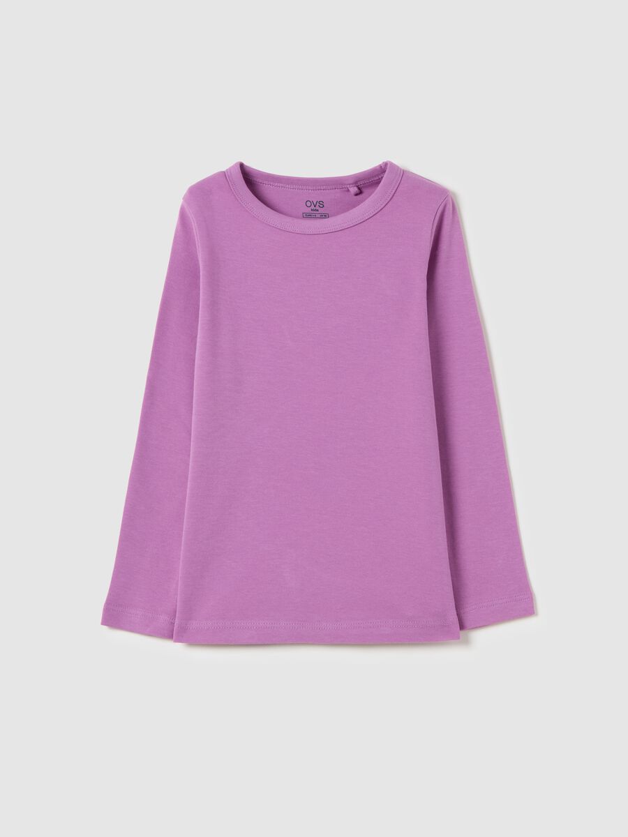 Essential organic cotton T-shirt with long sleeves_0