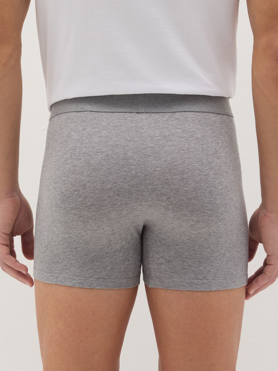 Midi boxer shorts in stretch cotton_3