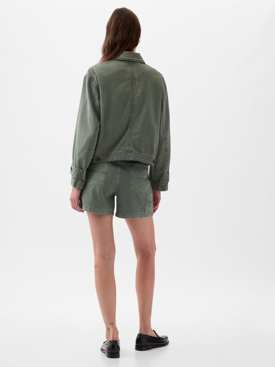 Utility shacket in cotton_1