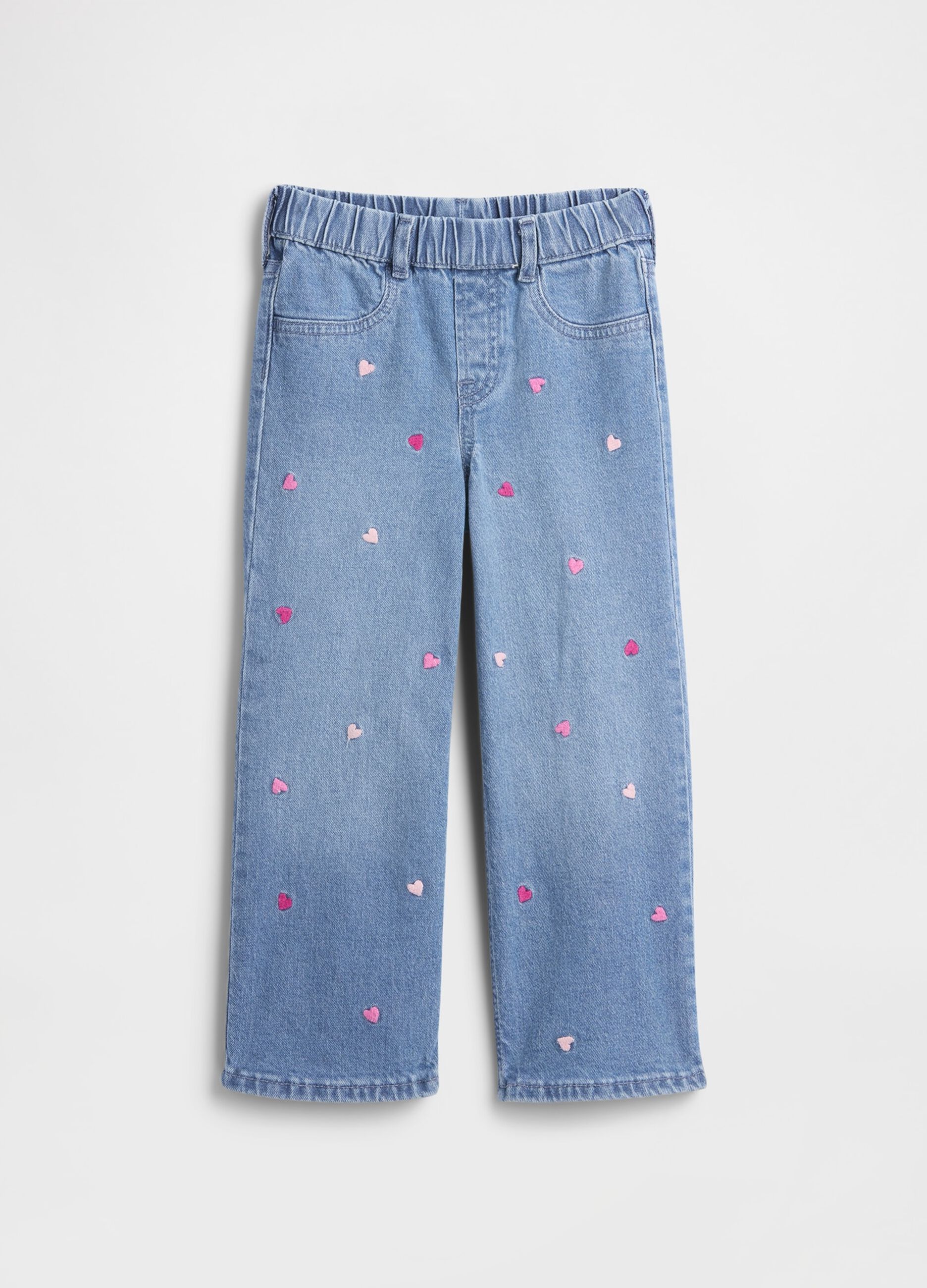 Embroidered Denim Trousers for Girls