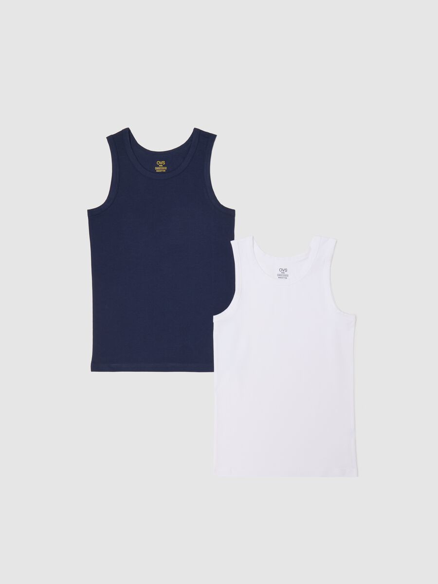 Bipack vogatori intimi blu e bianco in cotone bio_0
