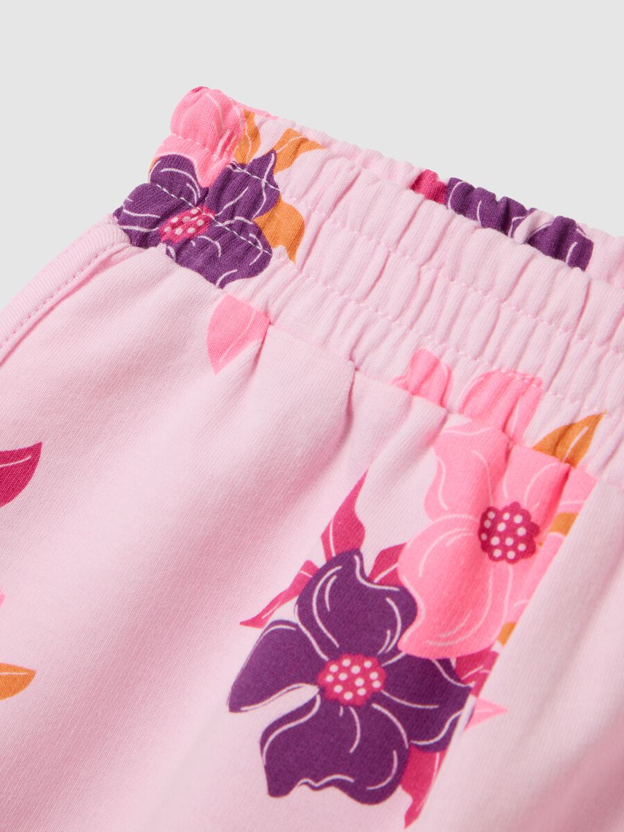Girls' multicolour pure cotton regular fit shorts_3
