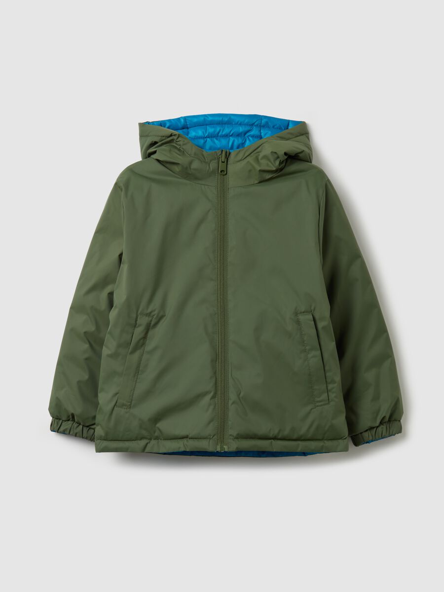 Ultralight reversible down jacket with hood_0