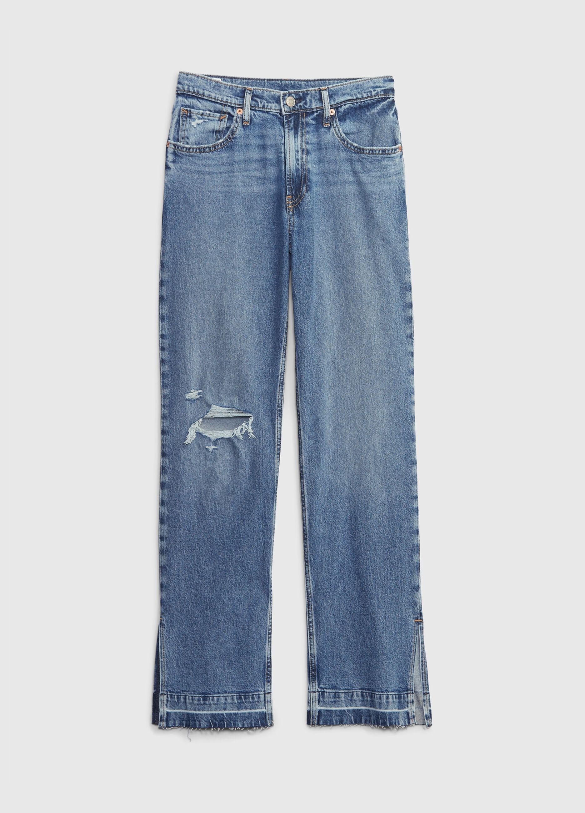 Jeans loose fit acid wash a vita media