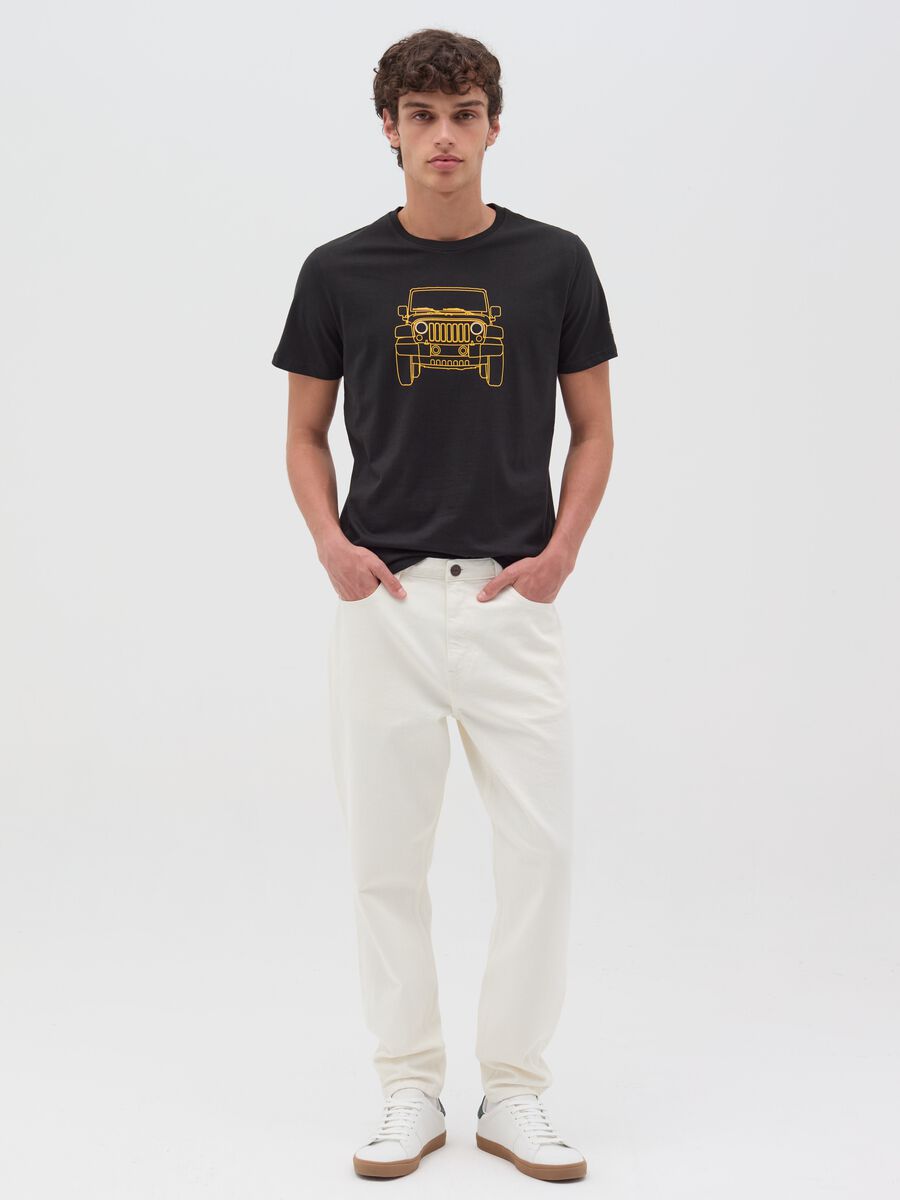 Cotton T-shirt with Jeep print_1