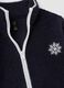 Vestaglia sherpa blu con zip e due tasche_1