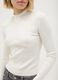 White Mixed Fitted Turtleneck Sweater_2