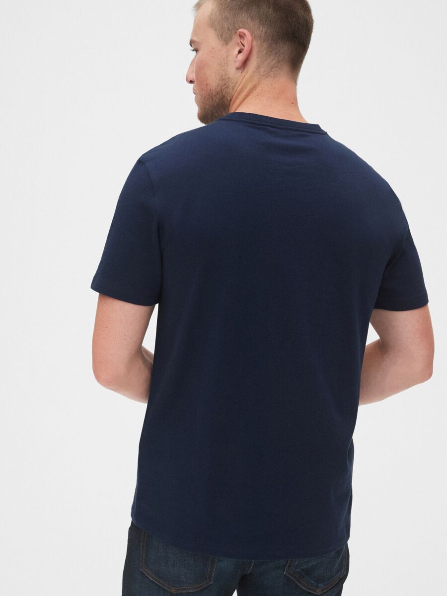 T-shirt in cotone con ricamo logo_1