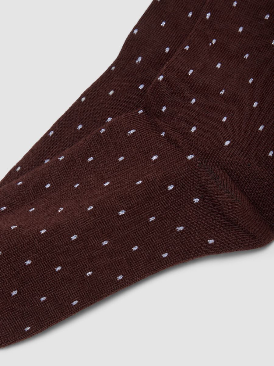 2-pack of brown organic cotton-blend socks with pattern_1