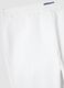 White slim fit stretch cotton blend trousers_5