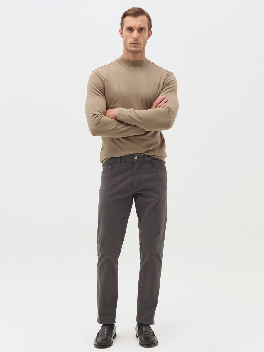 Long-sleeved T-shirt in interlock cotton_1