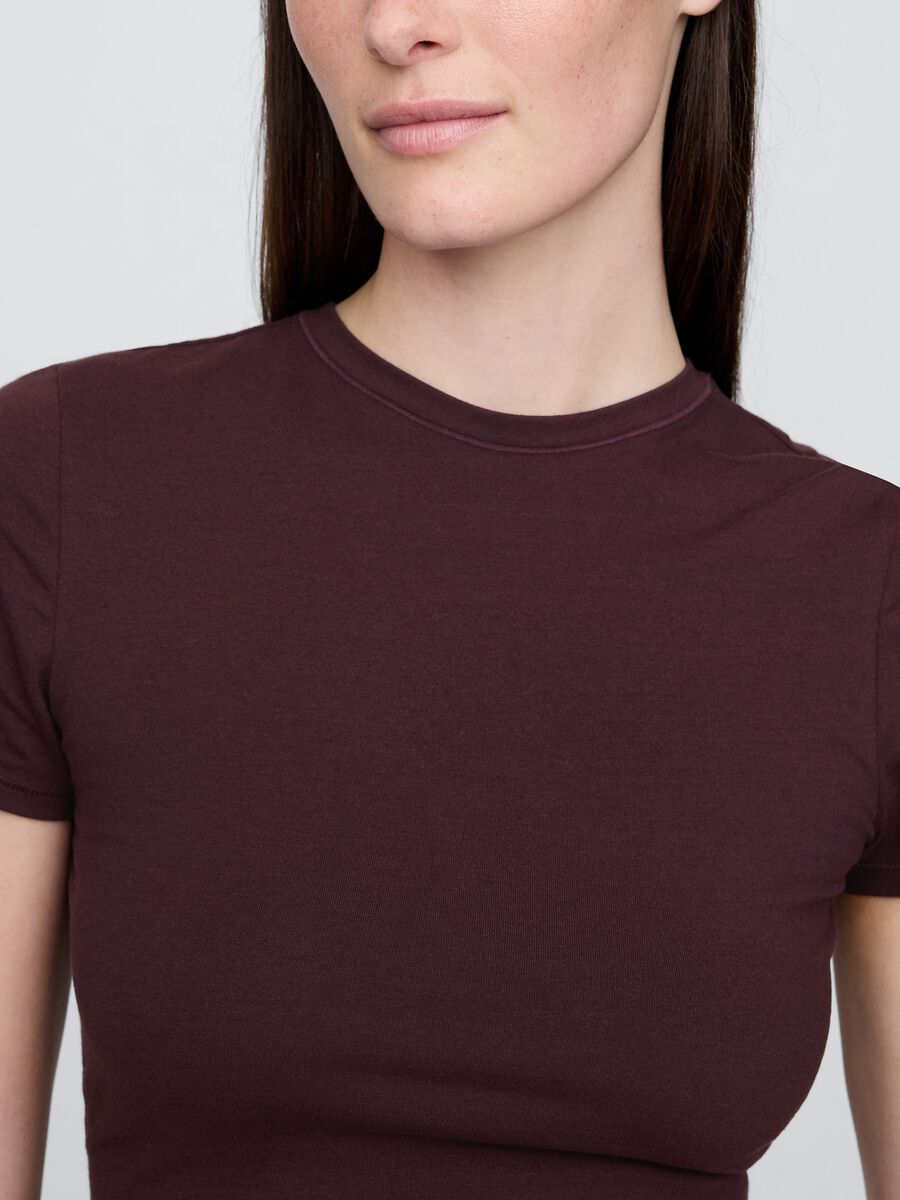 Purple Stretch Short Sleeve T-shirt_3