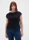 Black Stretch Short-Sleeve Top_0