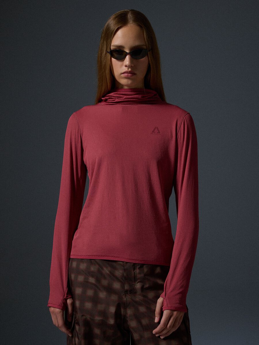 T-Shirt Traspirante con Cappuccio ALTAVIA WITH DEBORAH COMPAGNONI_1